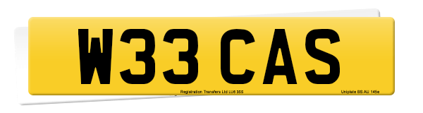 Registration number W33 CAS